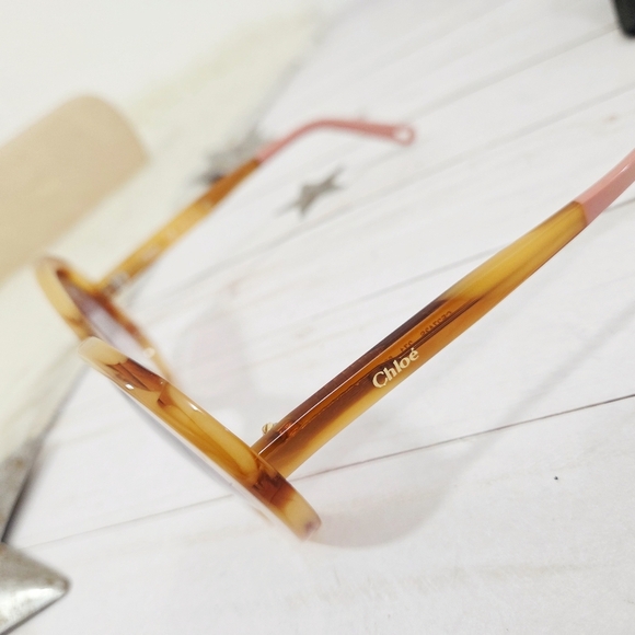 Chloé Women's Oversized Bonnie Infinity Sunglasses Lt Havana Gradient Purple - Picture 6 of 10